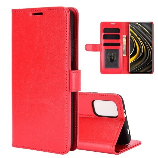 

Чехол-книжка Deexe Wallet Style для Xiaomi Poco M3 - Red