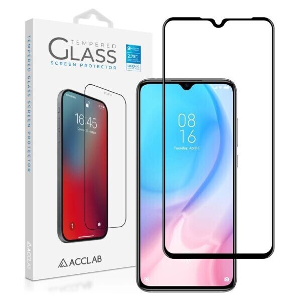 

Защитное стекло ACCLAB Full Glue для Xiaomi Mi 9 Lite - Black