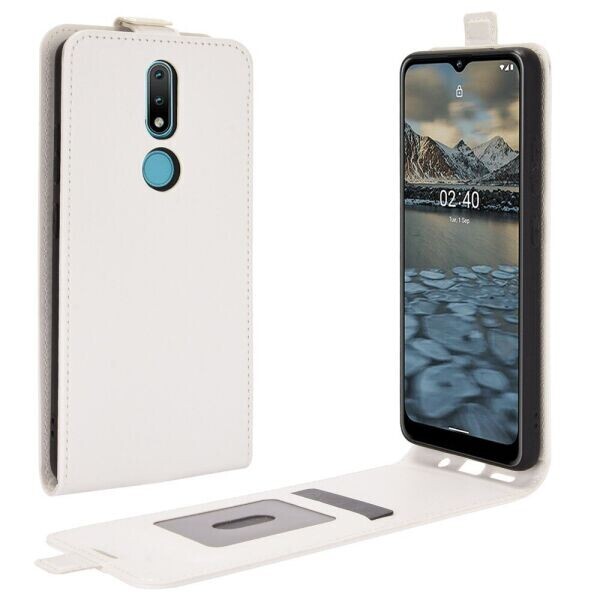 

Чехол Deexe Flip Case для Nokia 2.4 - White