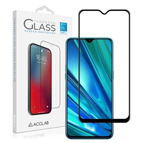 

Защитное стекло ACCLAB Full Glue для Realme 5 Pro - Black