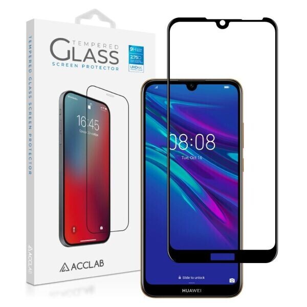 

Защитное стекло ACCLAB Full Glue для Huawei Y6 2019 - Black