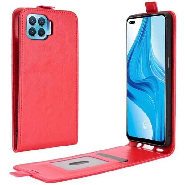 

Чехол Deexe Flip Case для OPPO Reno 4 lite - Red