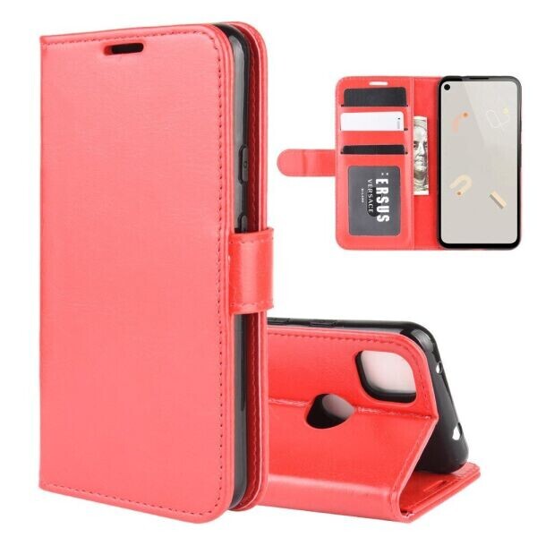 

Чехол-книжка Deexe Wallet Style для Google Pixel 4A - Red