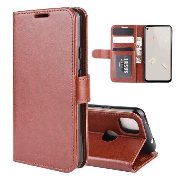 

Чехол-книжка Deexe Wallet Style для Google Pixel 4A - Brown