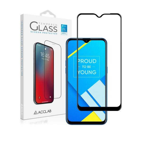 

Защитное стекло ACCLAB Full Glue для Realme C2 - Black
