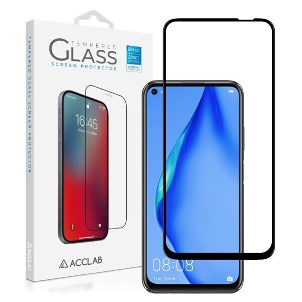 

Защитное стекло ACCLAB Full Glue для Huawei P40 Lite - Black