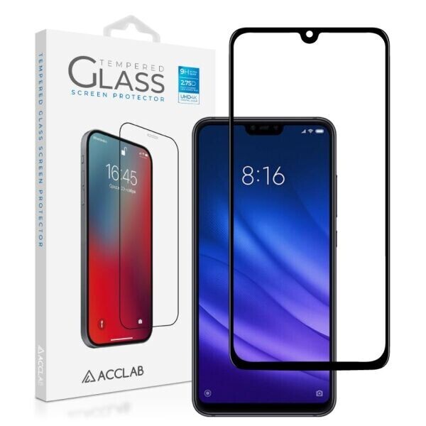 

Защитное стекло ACCLAB Full Glue для Xiaomi Mi 8 Lite - Black