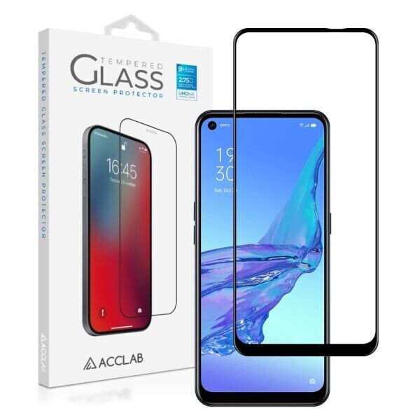 

Защитное стекло ACCLAB Full Glue для OPPO A53 - Black