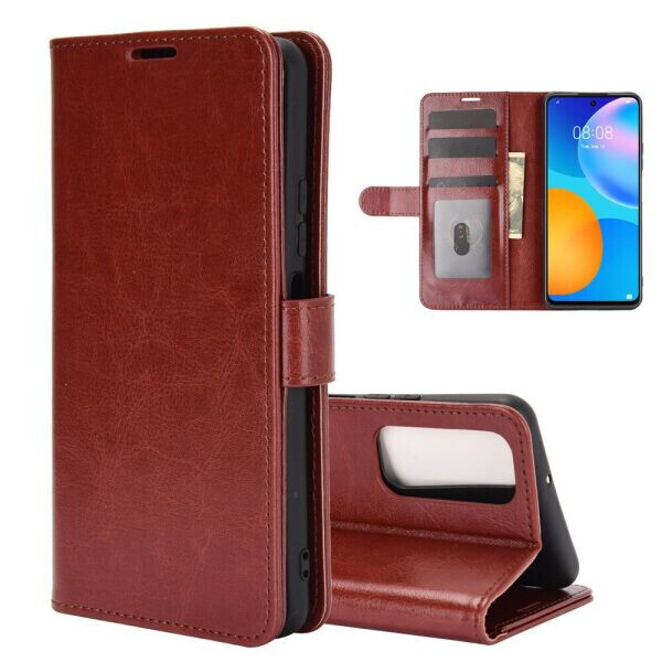 

Чехол-книжка Deexe Wallet Style для Huawei P Smart 2021 - Brown