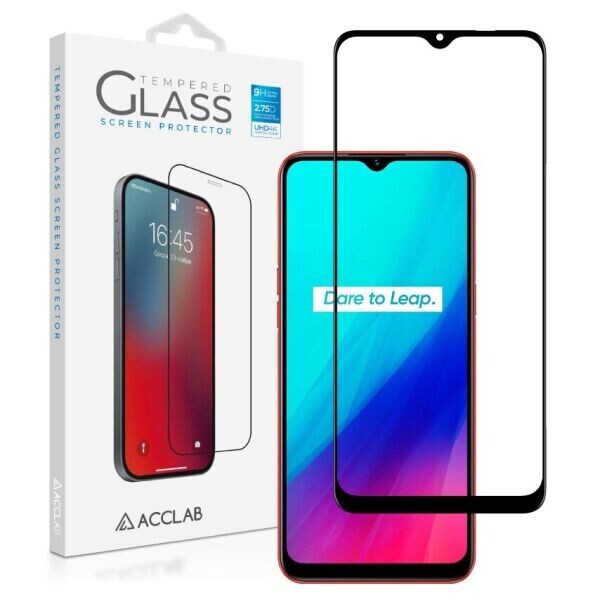 

Защитное стекло ACCLAB Full Glue для Realme C11 - Black