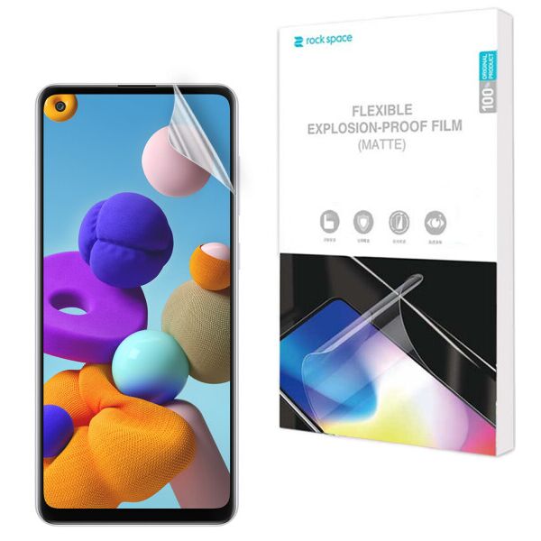 

Антибликовая пленка на экран RockSpace Explosion-Proof Matte для Samsung Galaxy A21s (A217)