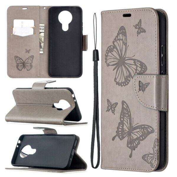 

Чехол UniCase Butterfly Pattern для Nokia 3.4 - Grey