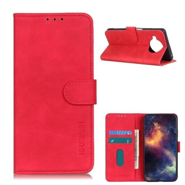 

Чехол-книжка KHAZNEH Retro Wallet для Xiaomi Mi 10T Lite - Red