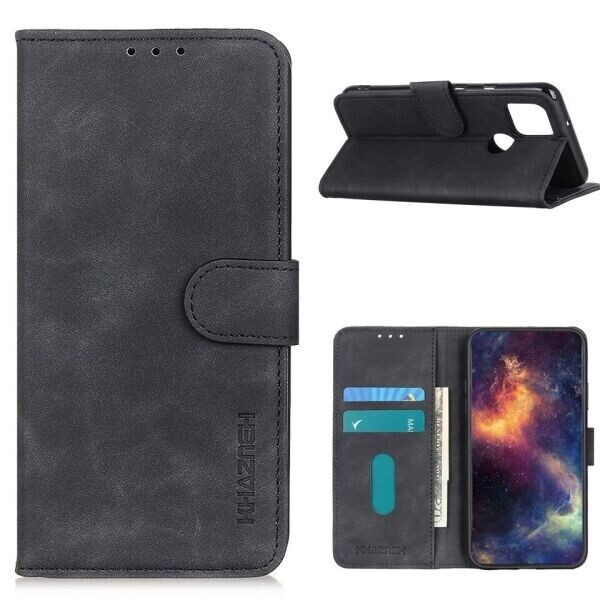 

Чехол-книжка KHAZNEH Retro Wallet для Motorola Moto G9 Power - Black