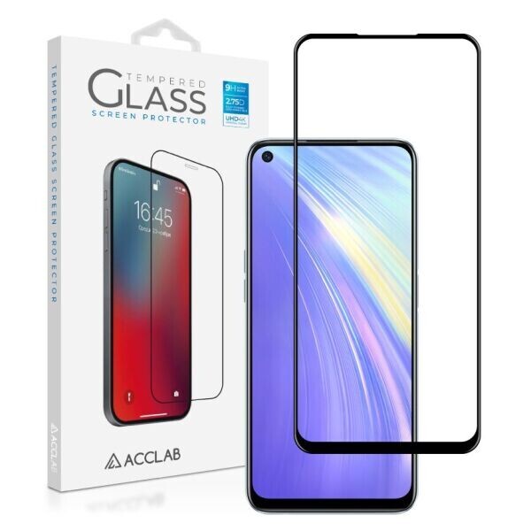 

Защитное стекло ACCLAB Full Glue для Realme 6 - Black