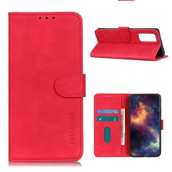 

Чехол-книжка KHAZNEH Retro Wallet для Xiaomi Mi 10T / Mi 10T Pro - Red
