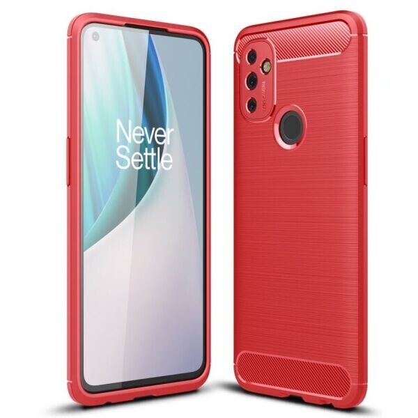 

Защитный чехол UniCase Carbon для OnePlus Nord N100 - Red