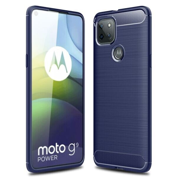 

Защитный чехол UniCase Carbon для Motorola Moto G9 Power - Blue