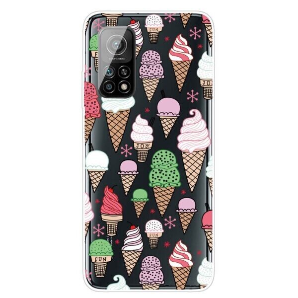 

Силиконовый (TPU) чехол Deexe Pretty Glossy для Xiaomi Mi 10T / Mi 10T Pro - Colorful Ice Cream