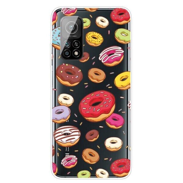 

Силиконовый (TPU) чехол Deexe Pretty Glossy для Xiaomi Mi 10T / Mi 10T Pro - Donuts