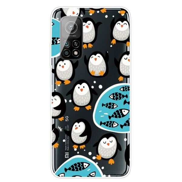 

Силиконовый (TPU) чехол Deexe Pretty Glossy для Xiaomi Mi 10T / Mi 10T Pro - Little Penguin