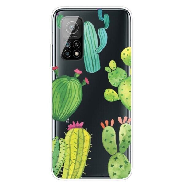 

Силиконовый (TPU) чехол Deexe Pretty Glossy для Xiaomi Mi 10T / Mi 10T Pro - Cactus