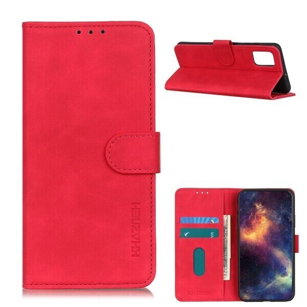 

Чехол-книжка KHAZNEH Retro Wallet для Xiaomi Poco M3 - Red