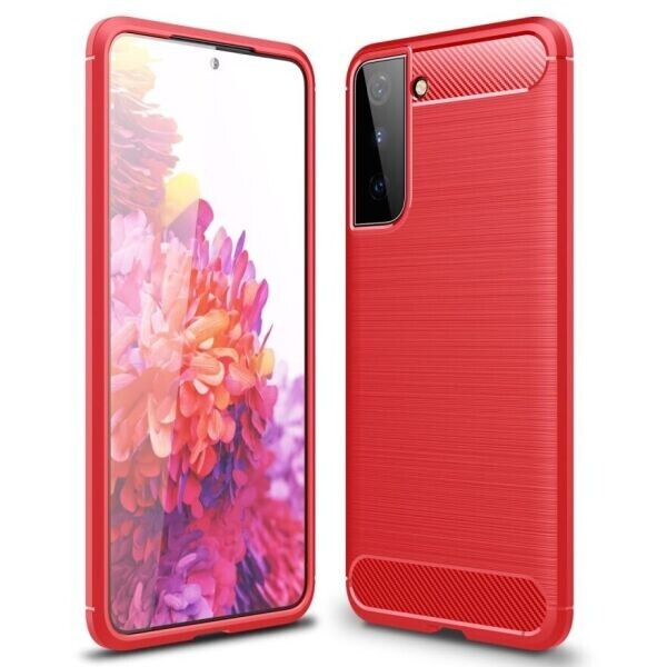 

Защитный чехол UniCase Carbon для Samsung Galaxy S21 - Red