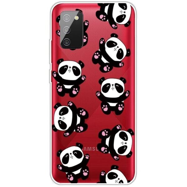

Силиконовый (TPU) чехол Deexe Pretty Glossy для Samsung Galaxy A02s (A025) - Pandas