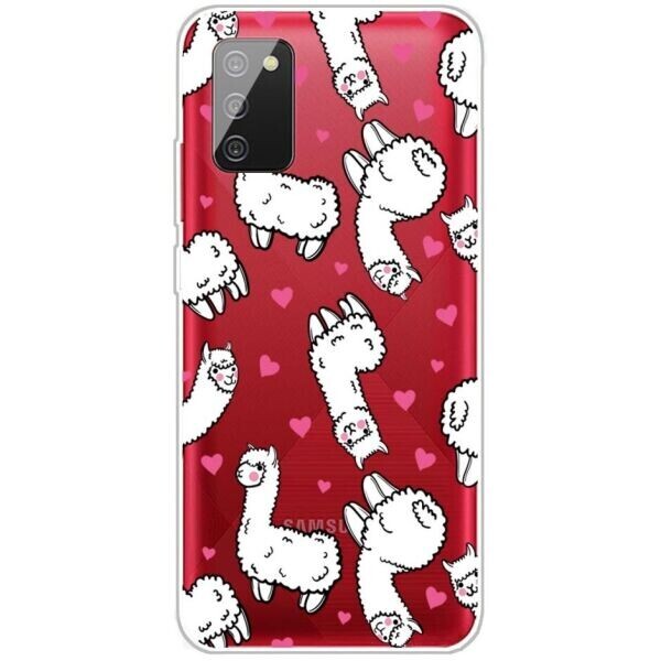 

Силиконовый (TPU) чехол Deexe Pretty Glossy для Samsung Galaxy A02s (A025) - Alpaca
