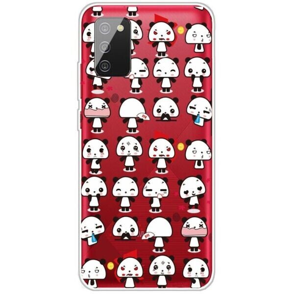 

Силиконовый (TPU) чехол Deexe Pretty Glossy для Samsung Galaxy A02s (A025) - Little Pandas