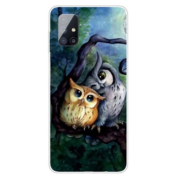 

Силиконовый (TPU) чехол Deexe Pretty Glossy для Samsung Galaxy M51 (M515) - Owls