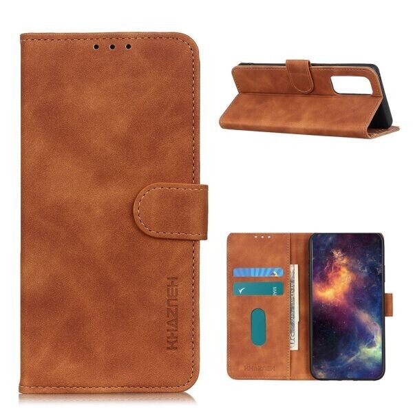 

Чехол-книжка KHAZNEH Retro Wallet для VIVO V20 SE - Brown