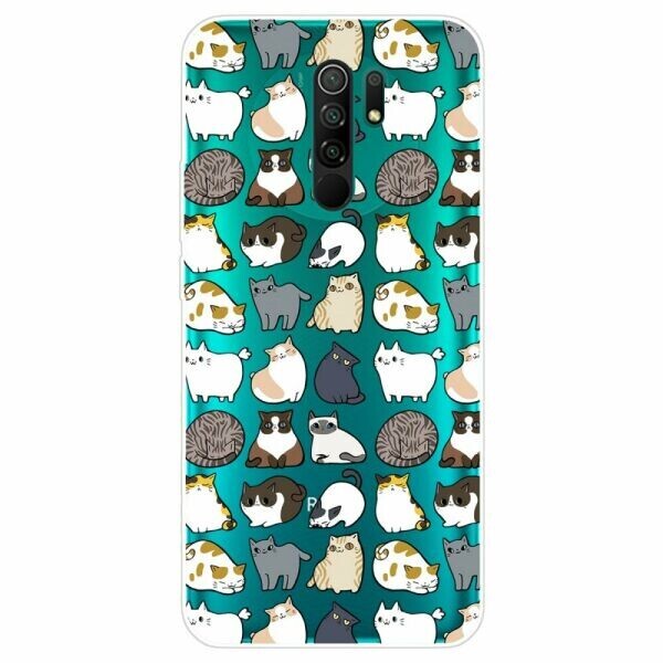 

Силиконовый (TPU) чехол Deexe Pretty Glossy для Xiaomi Redmi 9 - Animals