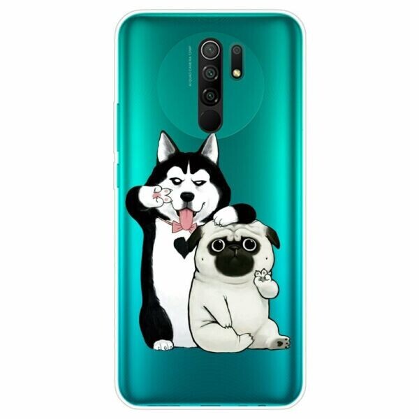 

Силиконовый (TPU) чехол Deexe Pretty Glossy для Xiaomi Redmi 9 - Dogs