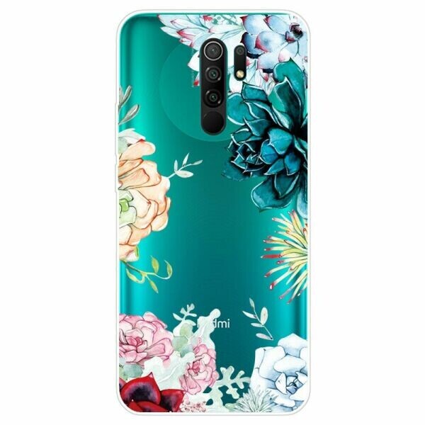 

Силиконовый (TPU) чехол Deexe Pretty Glossy для Xiaomi Redmi 9 - Pretty Flower
