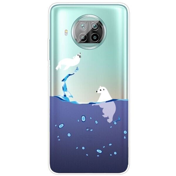 

Силиконовый (TPU) чехол Deexe Pretty Glossy для Xiaomi Mi 10T Lite - Polar Bear