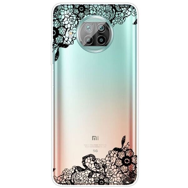 

Силиконовый (TPU) чехол Deexe Pretty Glossy для Xiaomi Mi 10T Lite - Lace Flower