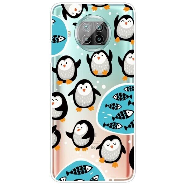 

Силиконовый (TPU) чехол Deexe Pretty Glossy для Xiaomi Mi 10T Lite - Penguin