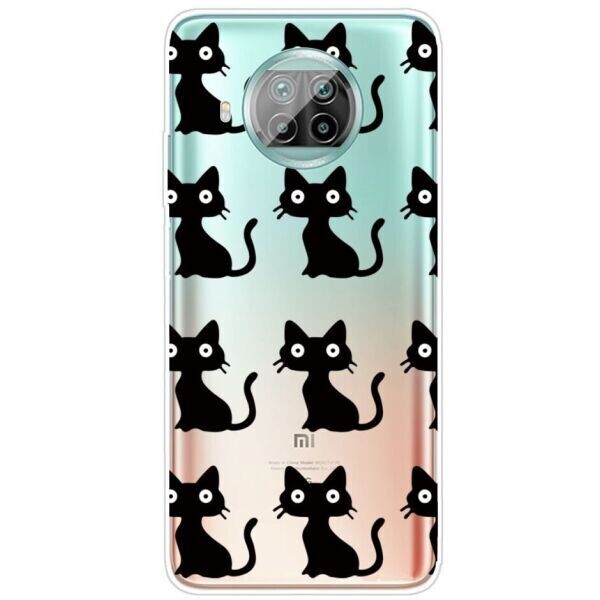 

Силиконовый (TPU) чехол Deexe Pretty Glossy для Xiaomi Mi 10T Lite - Black Cats