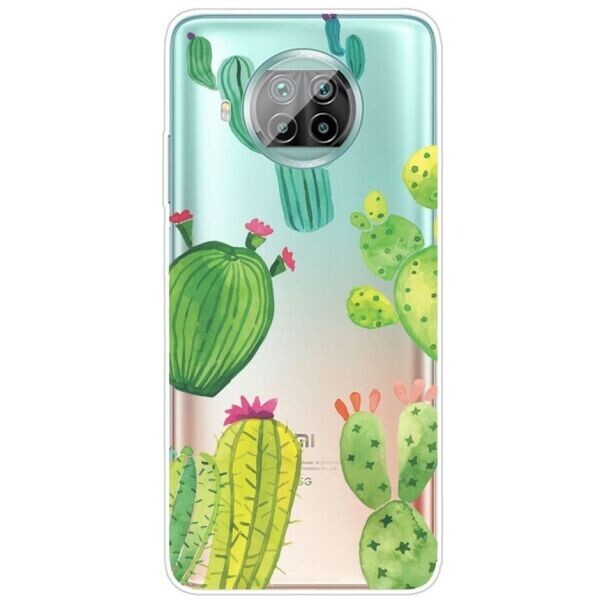 

Силиконовый (TPU) чехол Deexe Pretty Glossy для Xiaomi Mi 10T Lite - Cactus