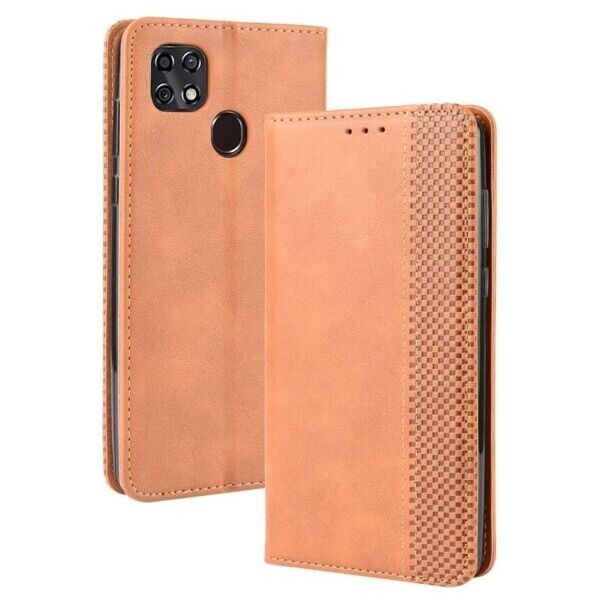 

Чехол Deexe Retro Style для ZTE Blade 20 Smart - Brown