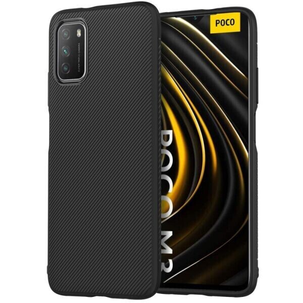 

Защитный чехол UniCase Twill Soft для Xiaomi Poco M3 - Black