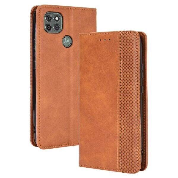 

Чехол Deexe Retro Style для Motorola Moto G9 Power - Brown