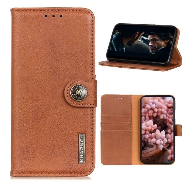 

Чехол-книжка KHAZNEH Wallet Cover для OPPO A73 (2020) - Light Brown