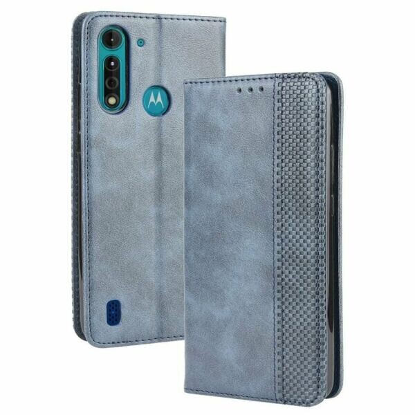 

Чехол Deexe Retro Style для Motorola Moto G8 Power Lite - Blue