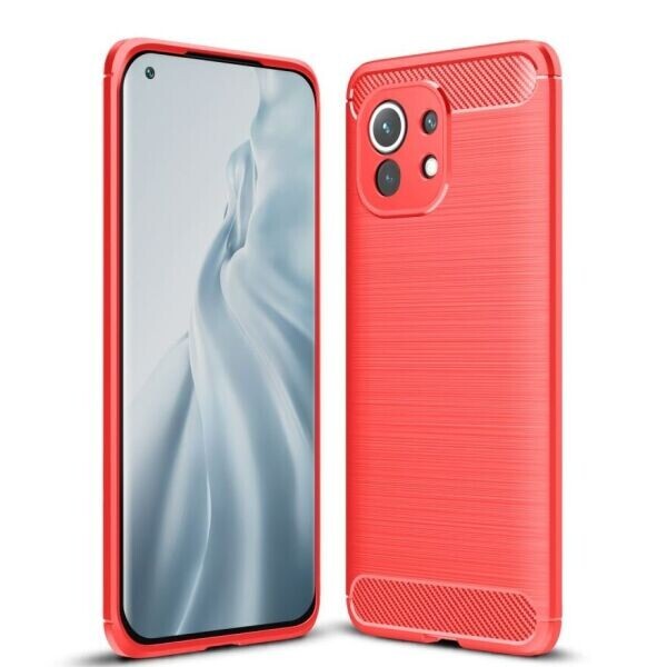 

Защитный чехол UniCase Carbon для Xiaomi Mi 11 - Red