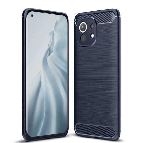 

Защитный чехол UniCase Carbon для Xiaomi Mi 11 - Blue