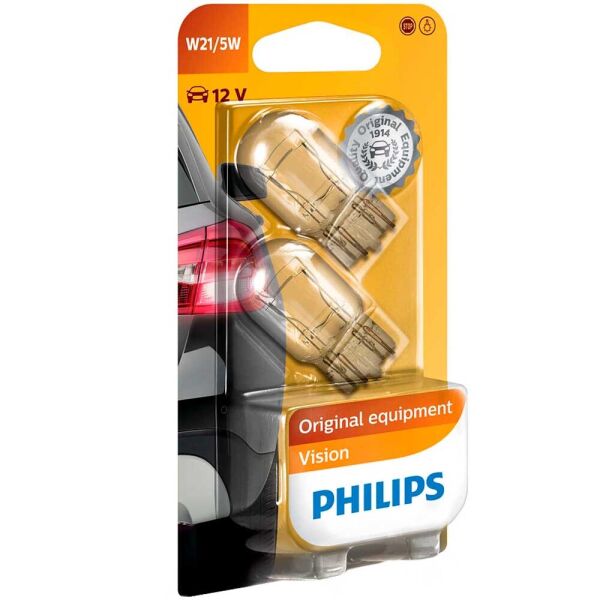

Лампы накаливания Philips Vision W21/5W 12V 21/5W W3x16q 12066B2 Blister