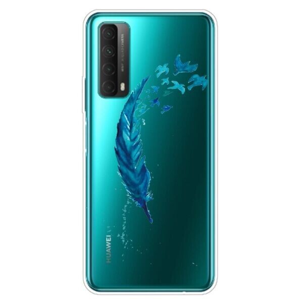

Силиконовый (TPU) чехол Deexe Pretty Glossy для Huawei P Smart 2021 - Feather